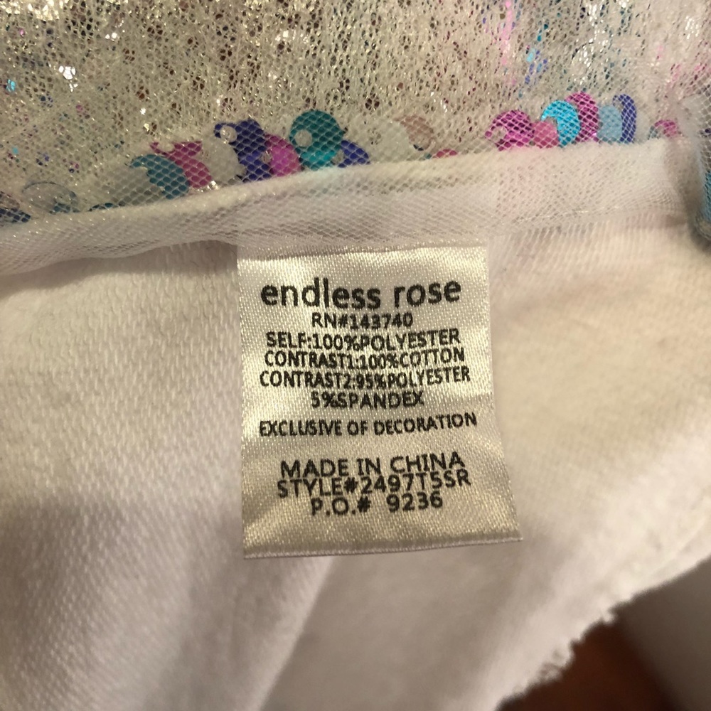 Endless Rose Ha Sequin Crop Top - Picture 7 of 8